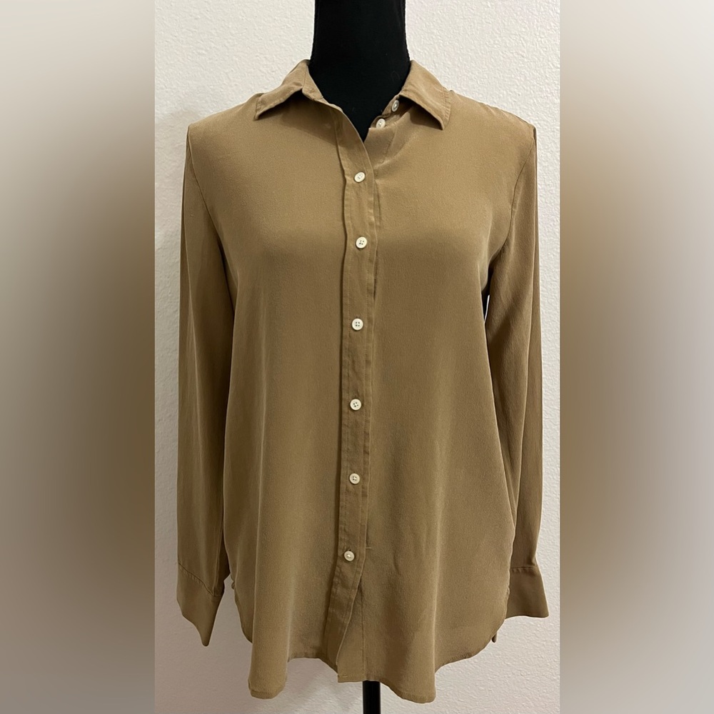 Everlane Button-Down Shirt in Camel